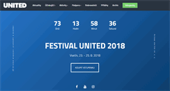 Desktop Screenshot of festivalunited.cz
