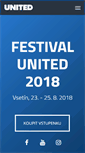 Mobile Screenshot of festivalunited.cz